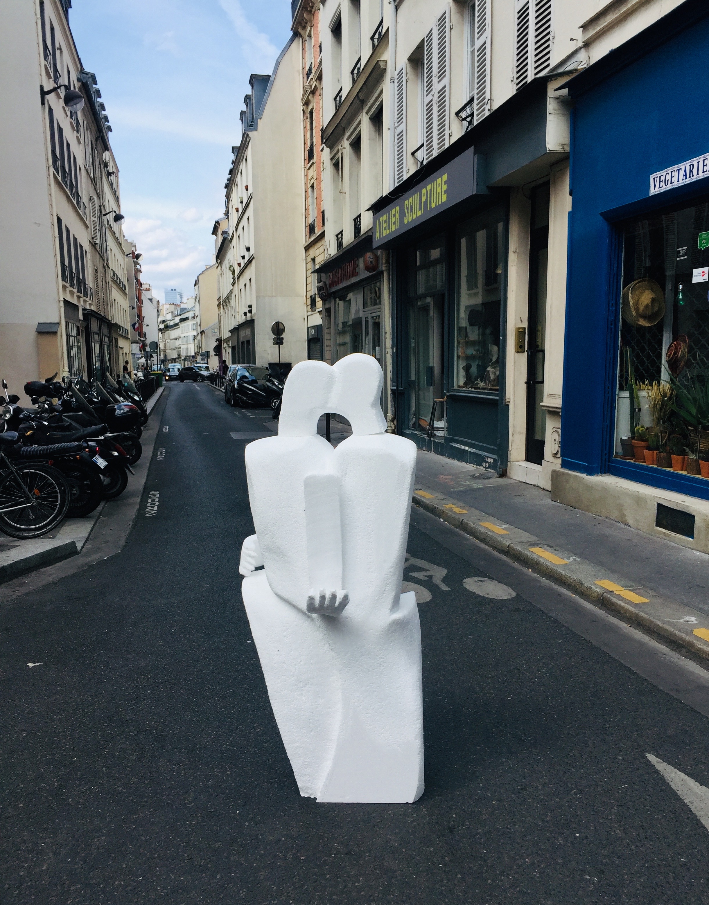 Sculpture laisse tes mains sur mes hanches en préparation