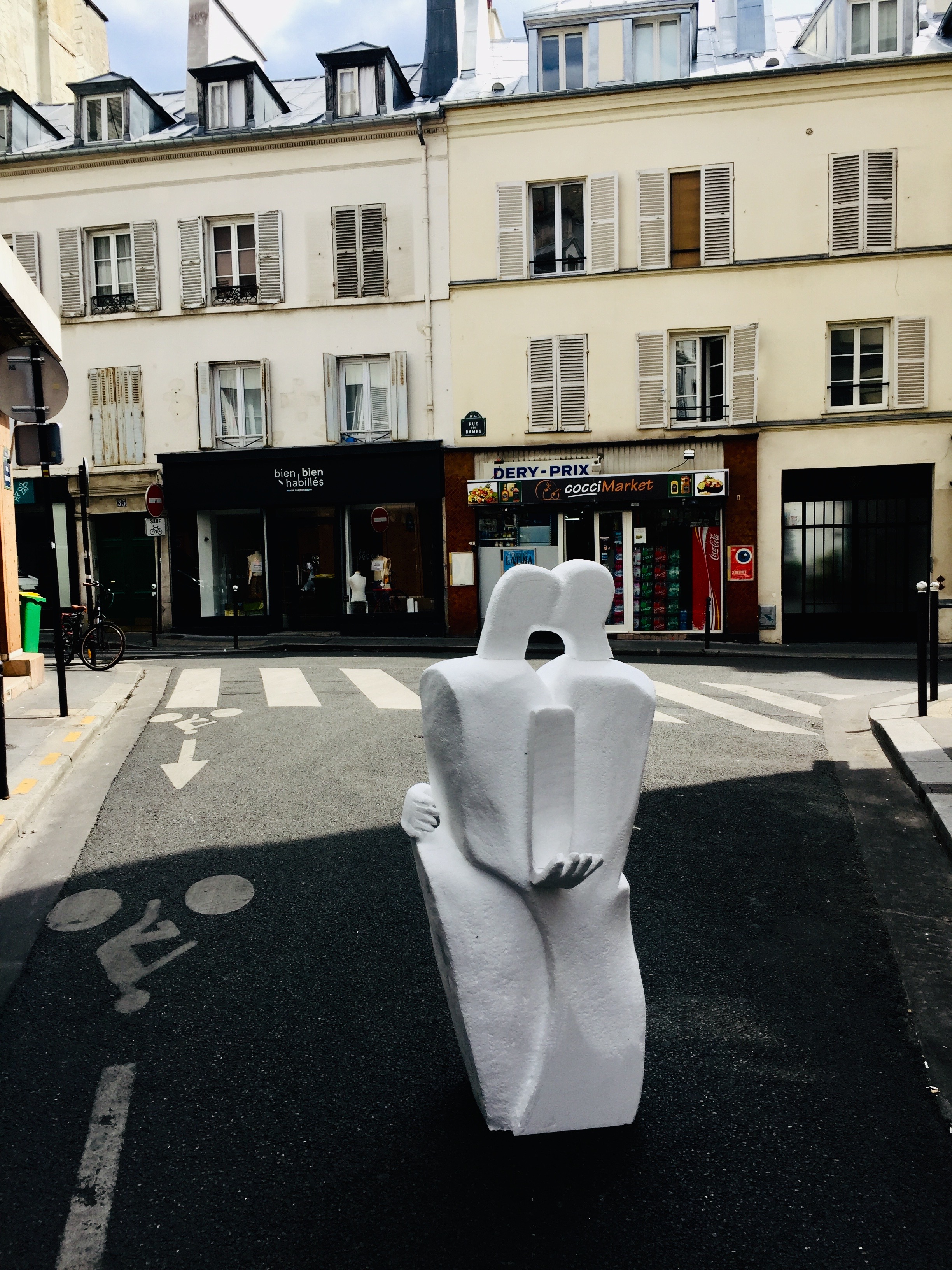 Sculpture laisse tes mains sur mes hanches en préparation